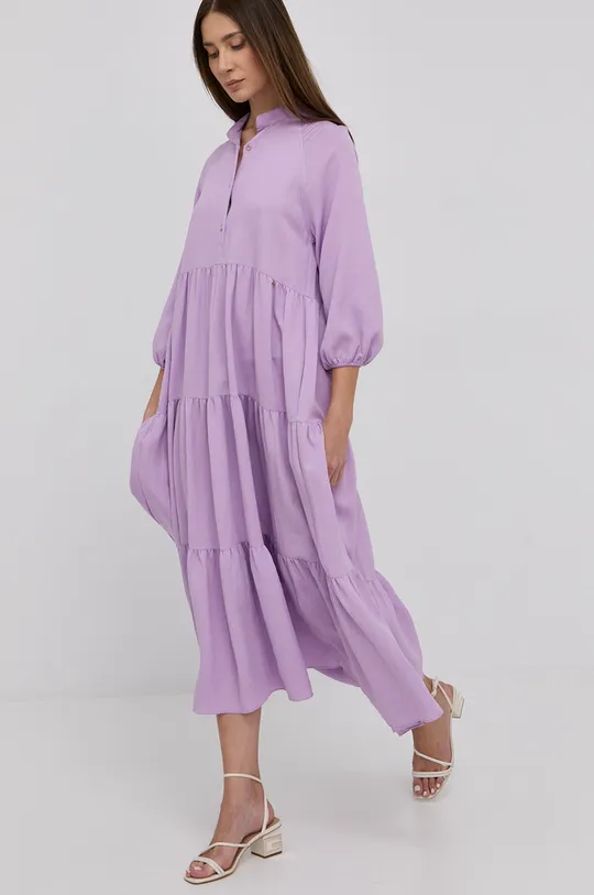 vijolična Obleka Nissa Ženski
