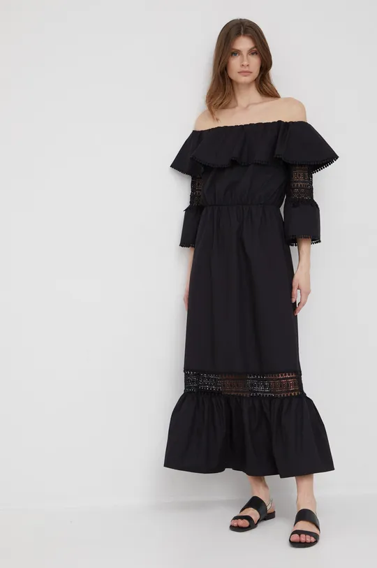 XT Studio sukienka bawełniana czarny