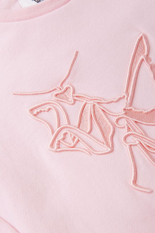 pastelová ružová Dievčenské bavlnené šaty Reima