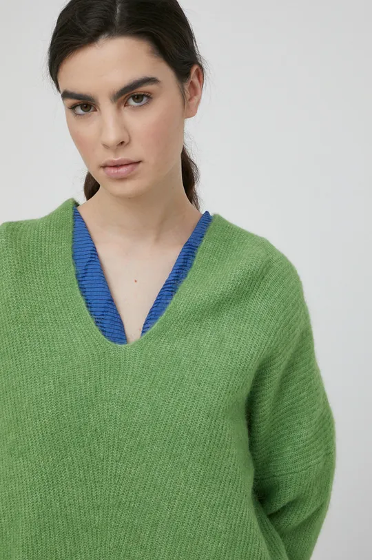 zielony Mos Mosh sweter wełniany