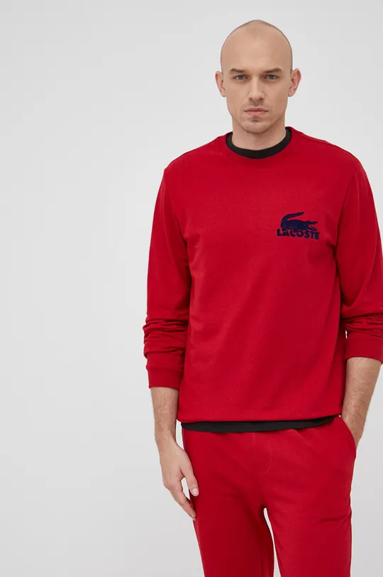 κόκκινο Lacoste μπλούζα Ανδρικά