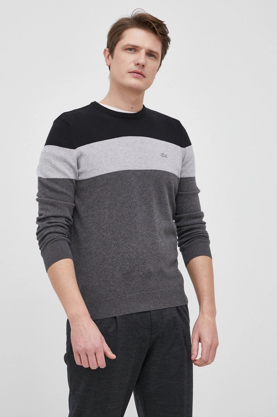 szary Lacoste Sweter bawełniany AH2157