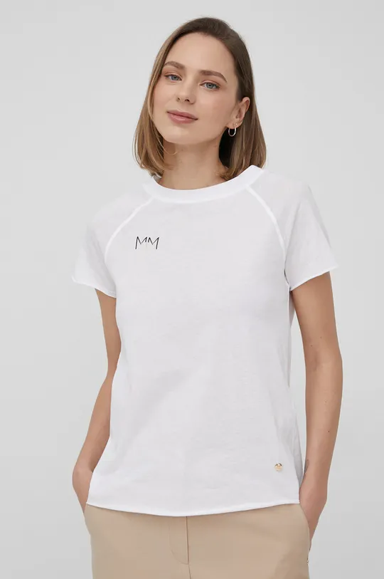 білий Бавовняна футболка Mos Mosh Жіночий