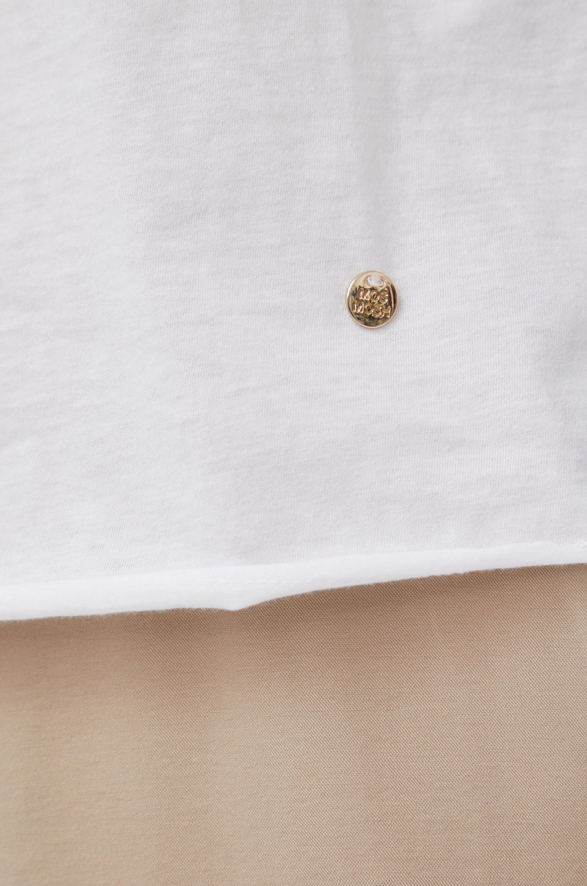 Хлопковая футболка Mos Mosh цвет белый | ANSWEAR.ua