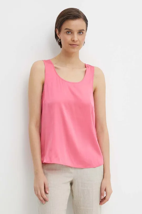 ροζ Μεταξωτή μπλούζα Mos Mosh Γυναικεία
