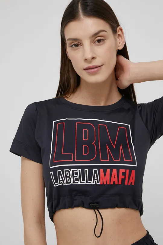 czarny LaBellaMafia t-shirt Frenetic Damski