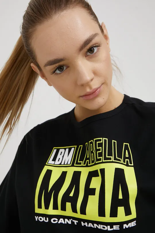 LaBellaMafia t-shirt bawełniany Frenetic czarny