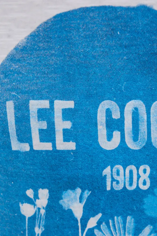 μπλε Βαμβακερό μπλουζάκι Lee Cooper