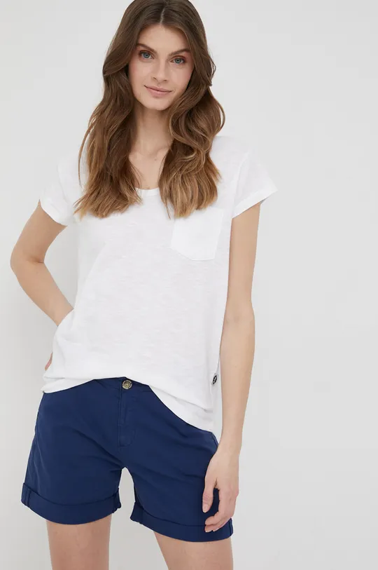 λευκό Βαμβακερό μπλουζάκι Lee Cooper Γυναικεία