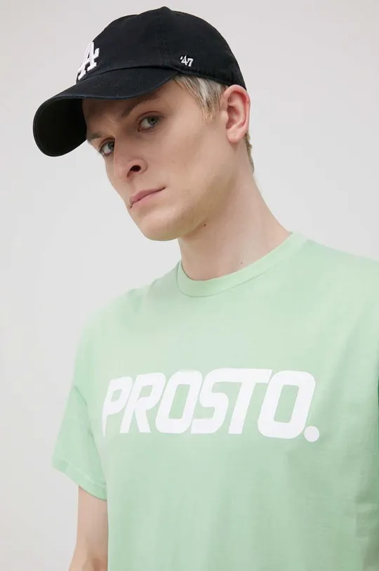 zelená Bavlnené tričko Prosto Classic