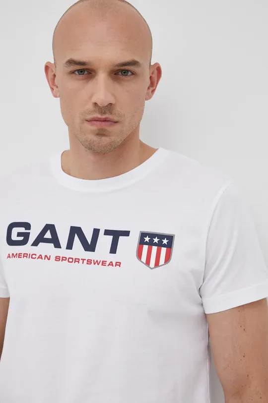 fehér Gant pamut póló
