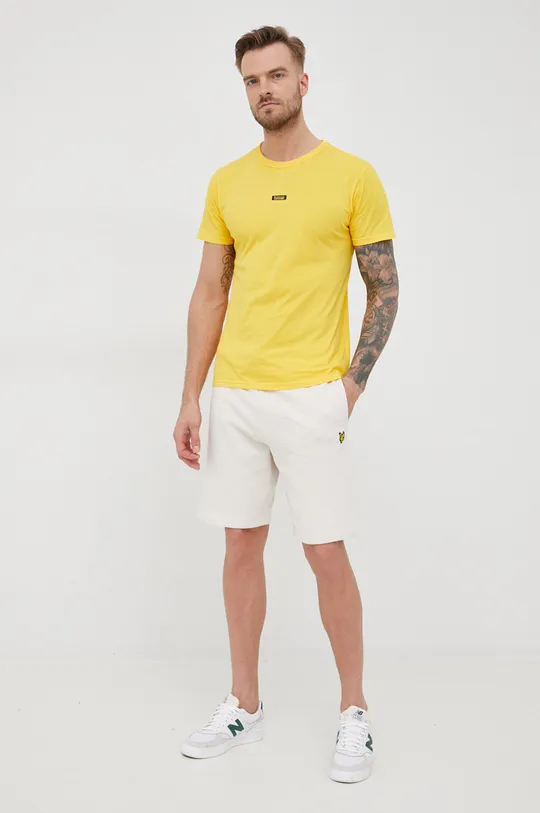 Βαμβακερό μπλουζάκι Bomboogie κίτρινο