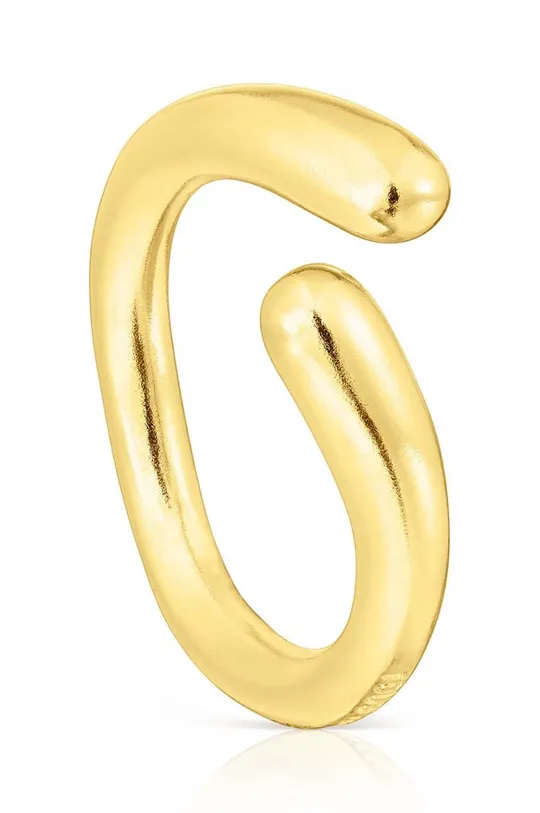 zlatna Srebrni prsten pokriven zlatom Tous Ženski