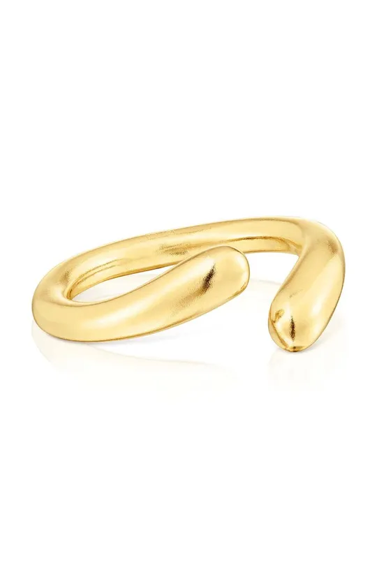 Strieborný pozlátený prsteň Tous zlatá