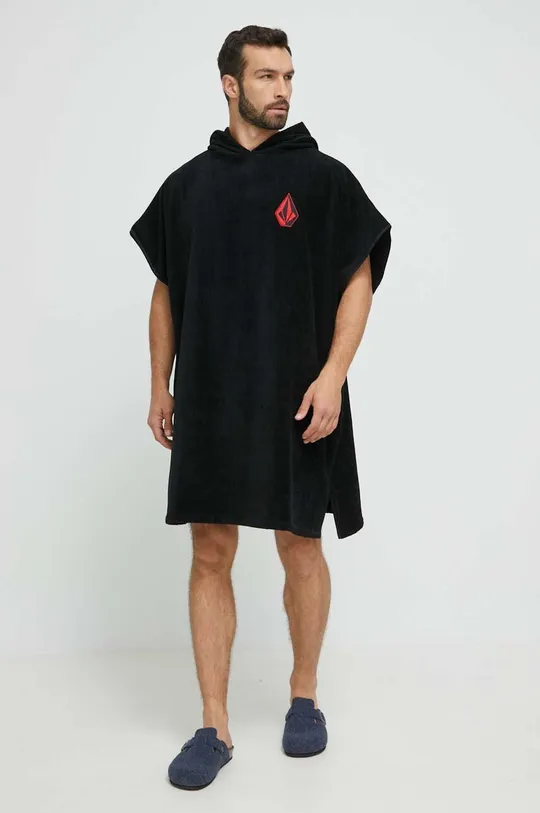 Βαμβακερή πετσέτα Volcom μαύρο
