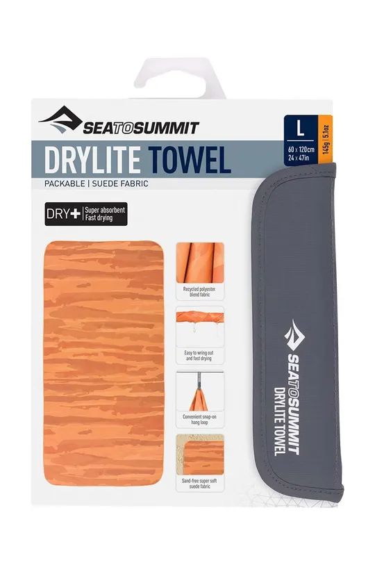 Πετσέτα Sea To Summit DryLite 60 x 120 cm πορτοκαλί