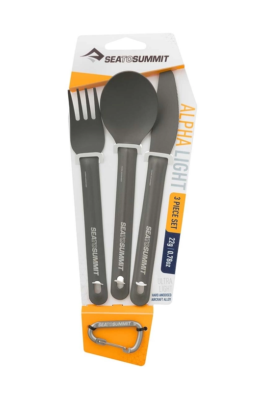 Turistički set pribora za jelo Sea To Summit Alpha Light Cutlery Set siva