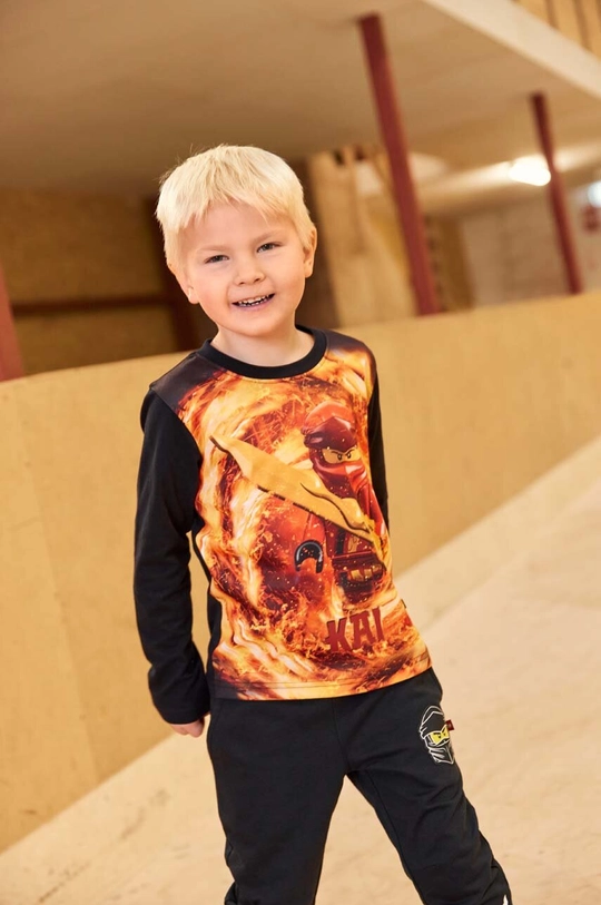 czerwony Lego longsleeve dziecięcy Ninjago Chłopięcy