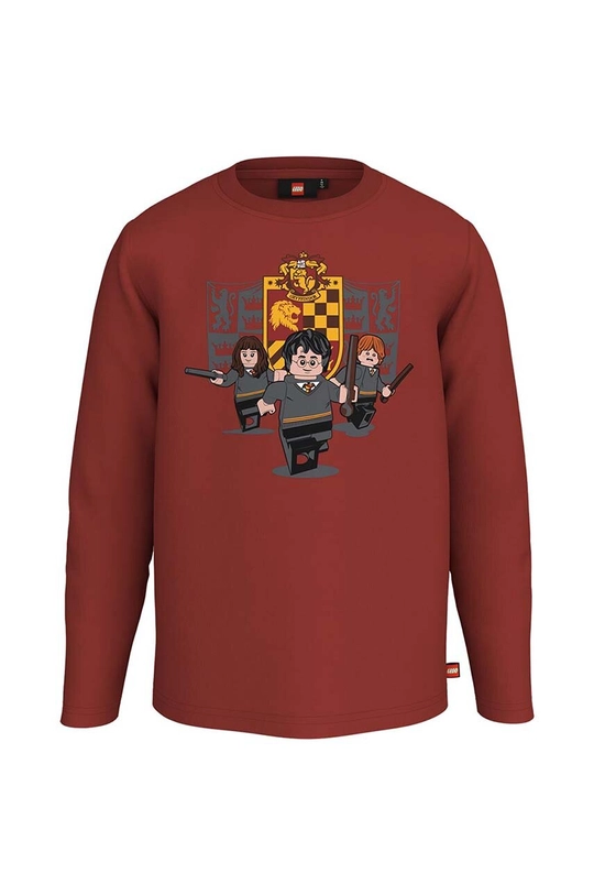 crvena Dječja pamučna majica dugih rukava Lego Harry Potter Za dječake