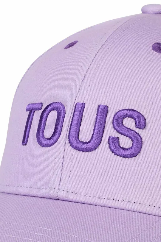 Tous czapka bawełniana fioletowy