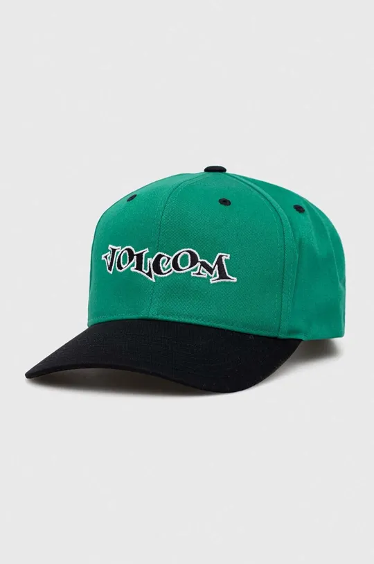 πράσινο Βαμβακερό καπέλο του μπέιζμπολ Volcom Ανδρικά