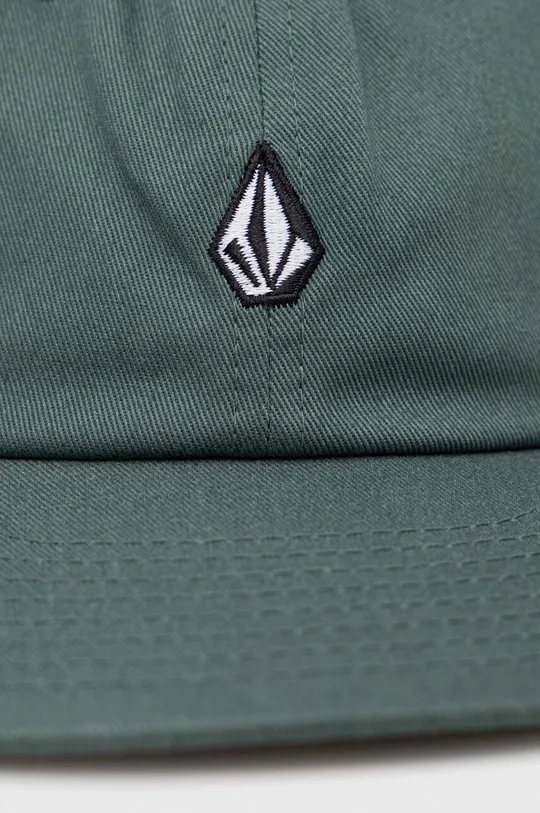 Βαμβακερό καπέλο του μπέιζμπολ Volcom πράσινο