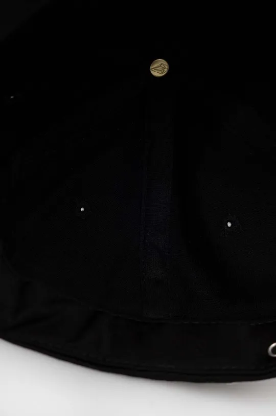 μαύρο Βαμβακερό καπέλο του μπέιζμπολ Volcom