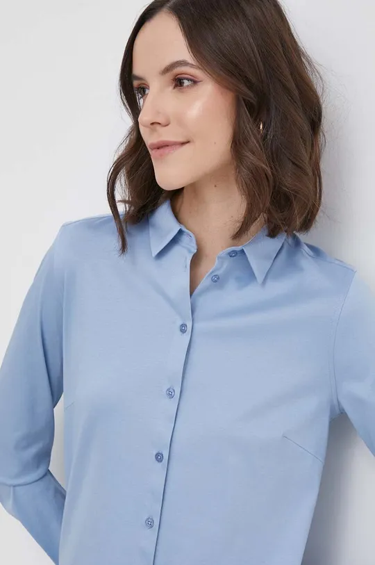 μπλε Βαμβακερό πουκάμισο Mos Mosh Γυναικεία