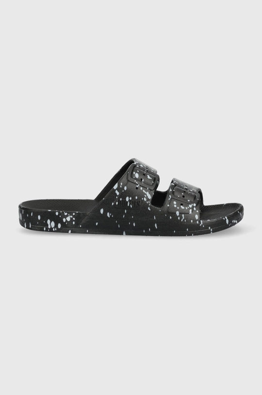 czarny Freedom Moses klapki BLACK SPLATTER Damski