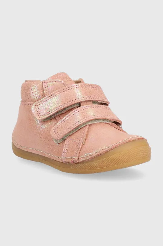 Δερμάτινα παιδικά κλειστά παπούτσια Froddo ροζ