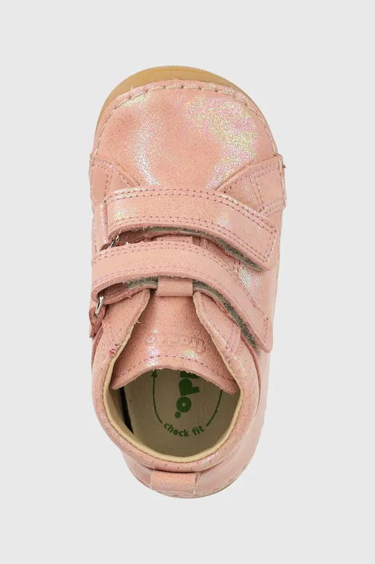 рожевий Дитячі шкіряні туфлі Froddo