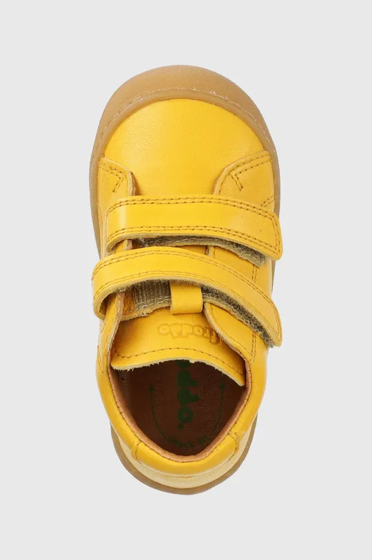 κίτρινο Δερμάτινα παιδικά κλειστά παπούτσια Froddo