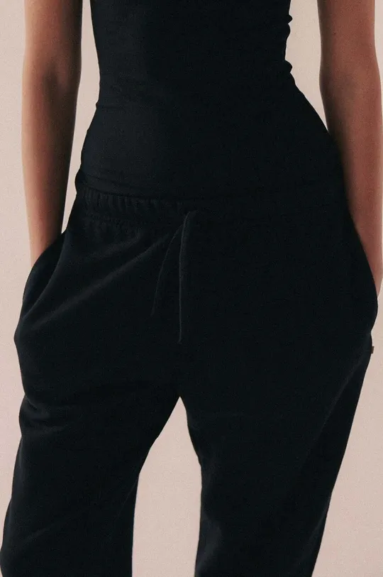 czarny MUUV. spodnie dresowe bawełniane
