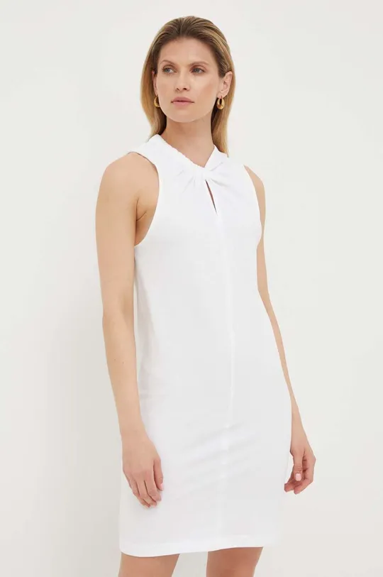 Bavlněné šaty Silvian Heach bílá