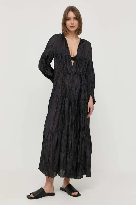 Μεταξωτό φόρεμα Liviana Conti μαύρο