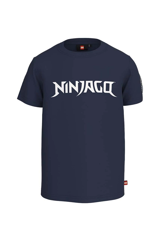 granatowy Lego t-shirt bawełniany dziecięcy Ninjago Chłopięcy