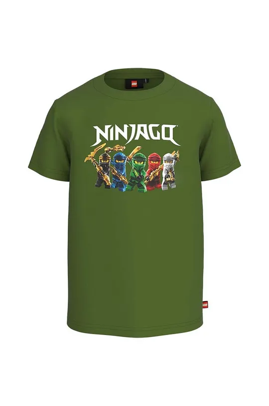 zelena Dječja pamučna majica kratkih rukava Lego Ninjago Za dječake