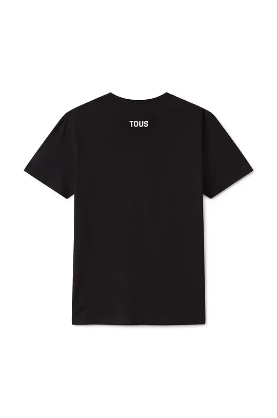 Βαμβακερό μπλουζάκι Tous μαύρο