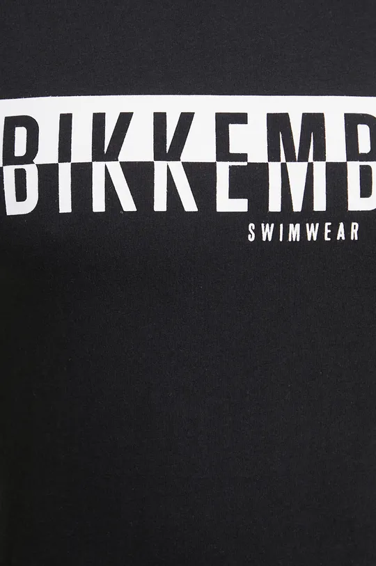 μαύρο Βαμβακερό μπλουζάκι παραλίας Bikkembergs
