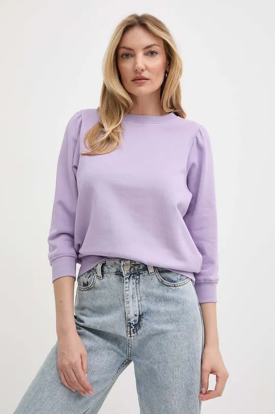 vijolična Bombažen pulover Silvian Heach Ženski