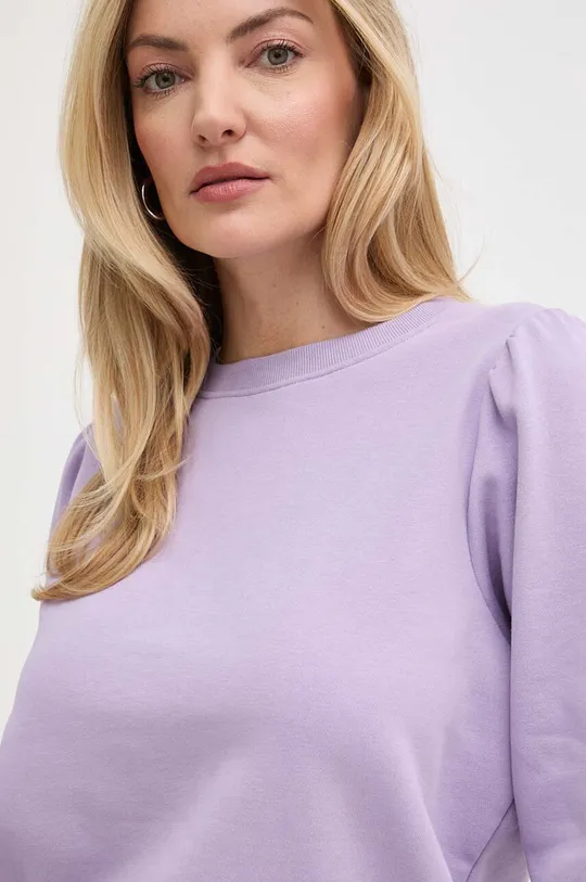 fioletowy Silvian Heach bluza bawełniana