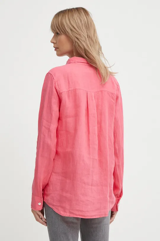 Mos Mosh camicia di lino rosa