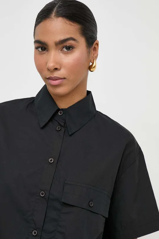 μαύρο Βαμβακερό πουκάμισο Silvian Heach