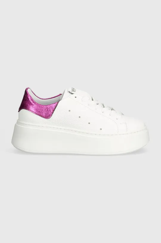 Δερμάτινα αθλητικά παπούτσια Wojas λευκό