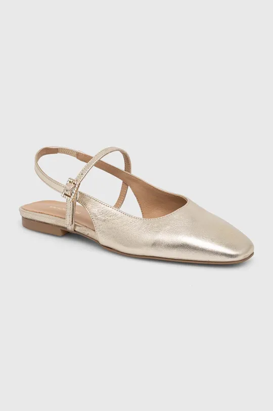arany Wojas bőr balerina cipő Női