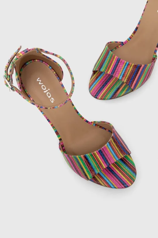 multicolor Wojas sandały skórzane