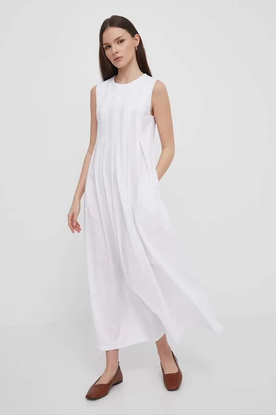 λευκό Βαμβακερό φόρεμα Bomboogie Γυναικεία