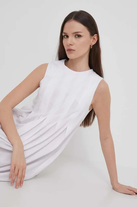 λευκό Βαμβακερό φόρεμα Bomboogie