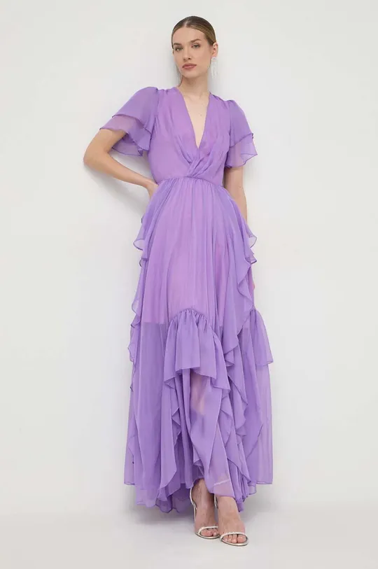 Obleka Silvian Heach vijolična