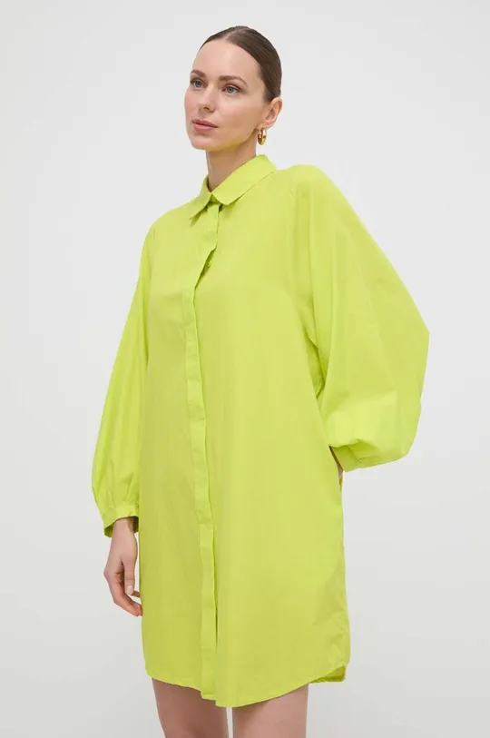 Bavlnené šaty Silvian Heach zelená